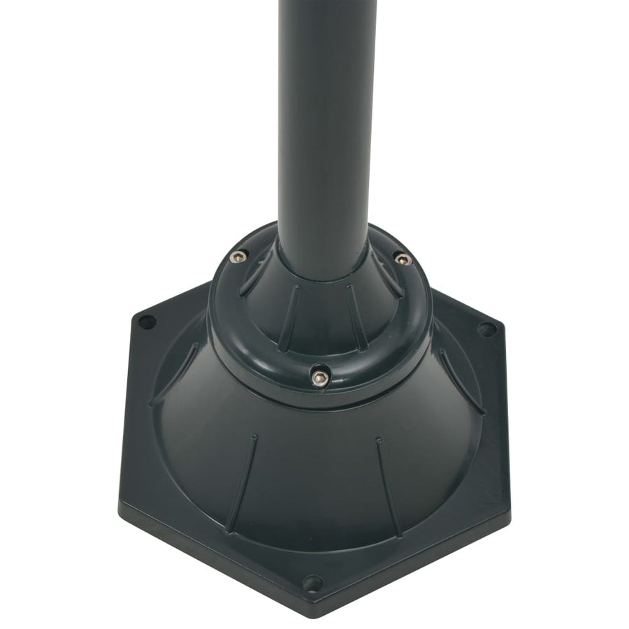 Paalverlichting Tuin E27 220 Cm Aluminium 2-Delig Donkergroen