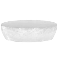 Salontafel 100X50X28 Cm Gehamerd Aluminium Zilver