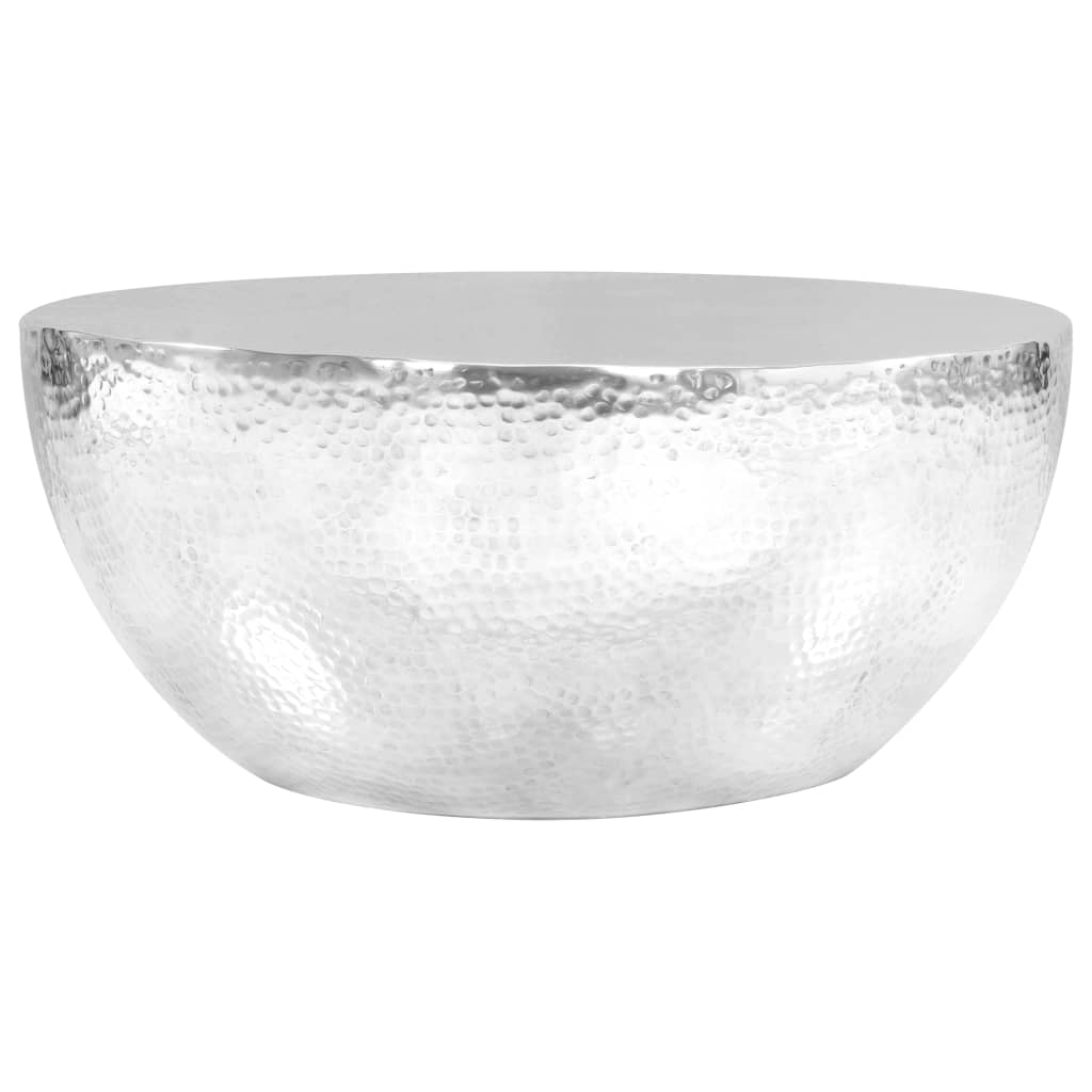 Salontafel 70X30 Cm Gehamerd Aluminium Messingkleurig