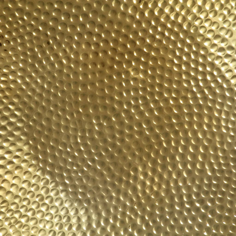 Salontafel 70X30 Cm Gehamerd Aluminium Messingkleurig