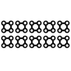 Matverbinders 10 stuks rubber zwart
