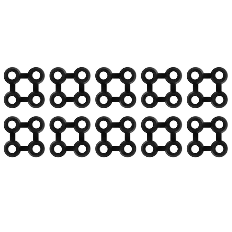 Matverbinders 10 st rubber zwart