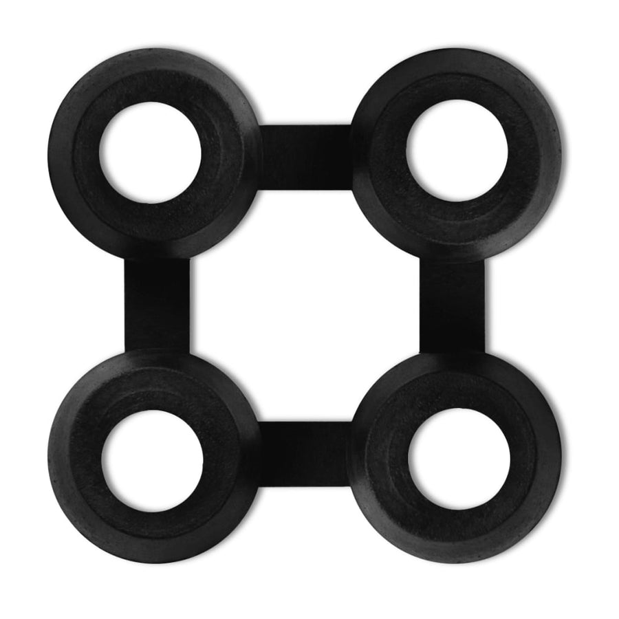 Matverbinders 10 st rubber zwart