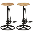 Bar stools 2 pcs solid mango wood