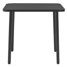 Tuintafel 80x80x72 cm staal donkergrijs