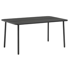 Tuintafel 150x90x72 cm staal donkergrijs