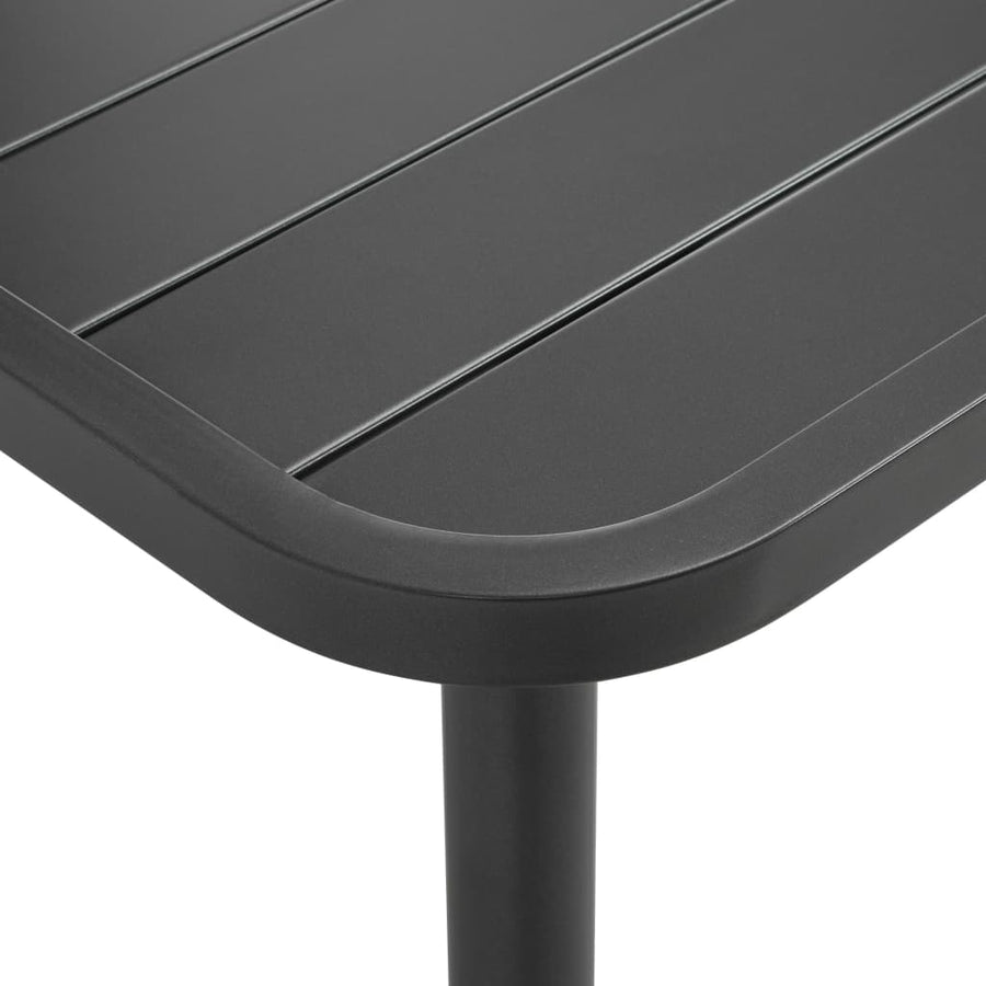Tuintafel 150x90x72 cm staal donkergrijs
