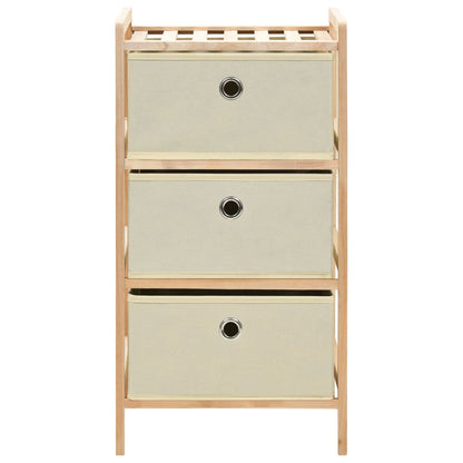 Opbergmeubel Met Stoffen Manden Cederhout Beige 3 1