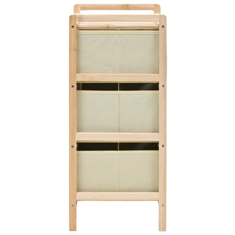 Opbergmeubel Met Stoffen Manden Cederhout Beige 3 1