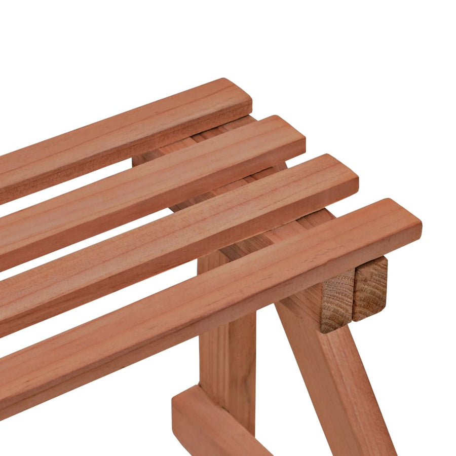 Plantenstandaard 3-Laags Cederhout 48 x 45 x 40 cm