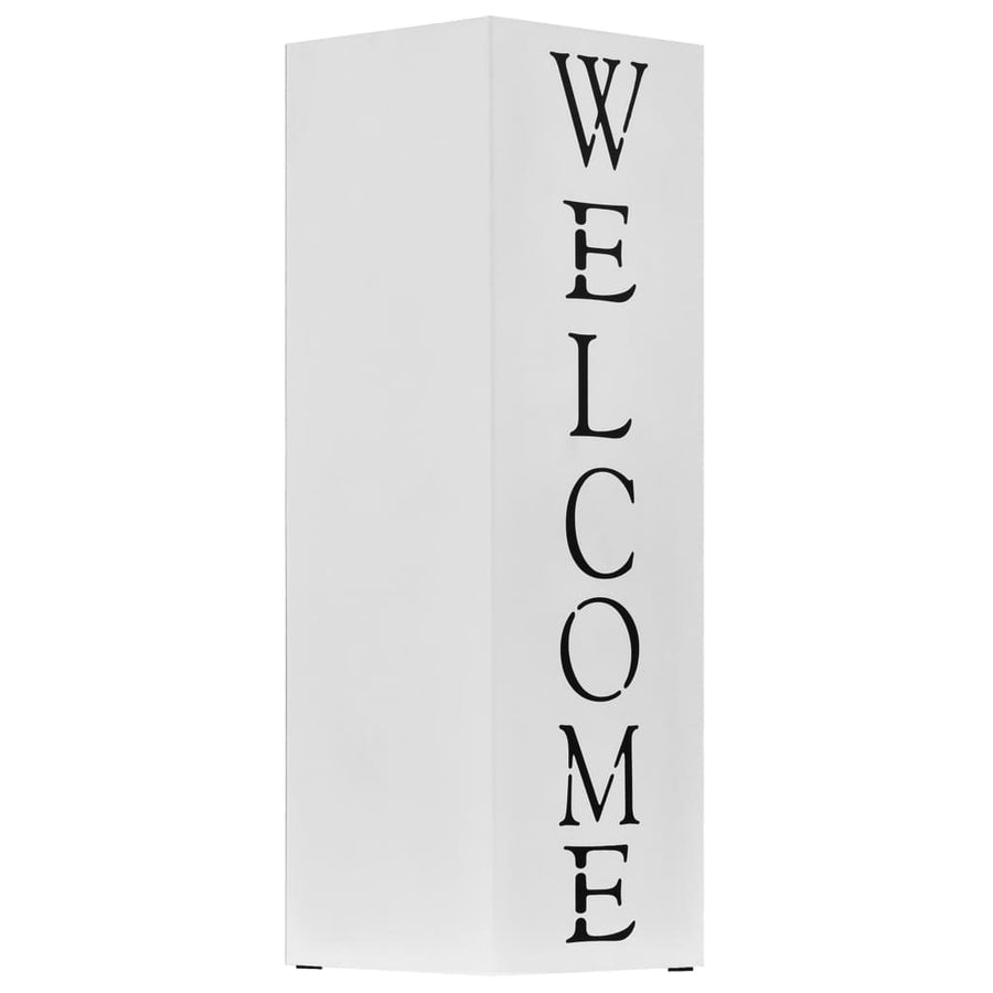 Parapluhouder Welcome Staal Wit Patroon 4