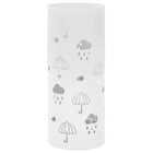 Parapluhouder staal 20x48.5 cm wit