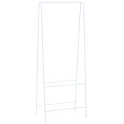 Kledingrek 59x35x150 cm staal wit