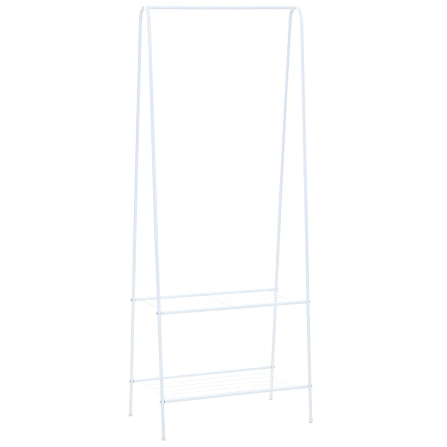 Kledingrek 59x35x150 cm wit Wit