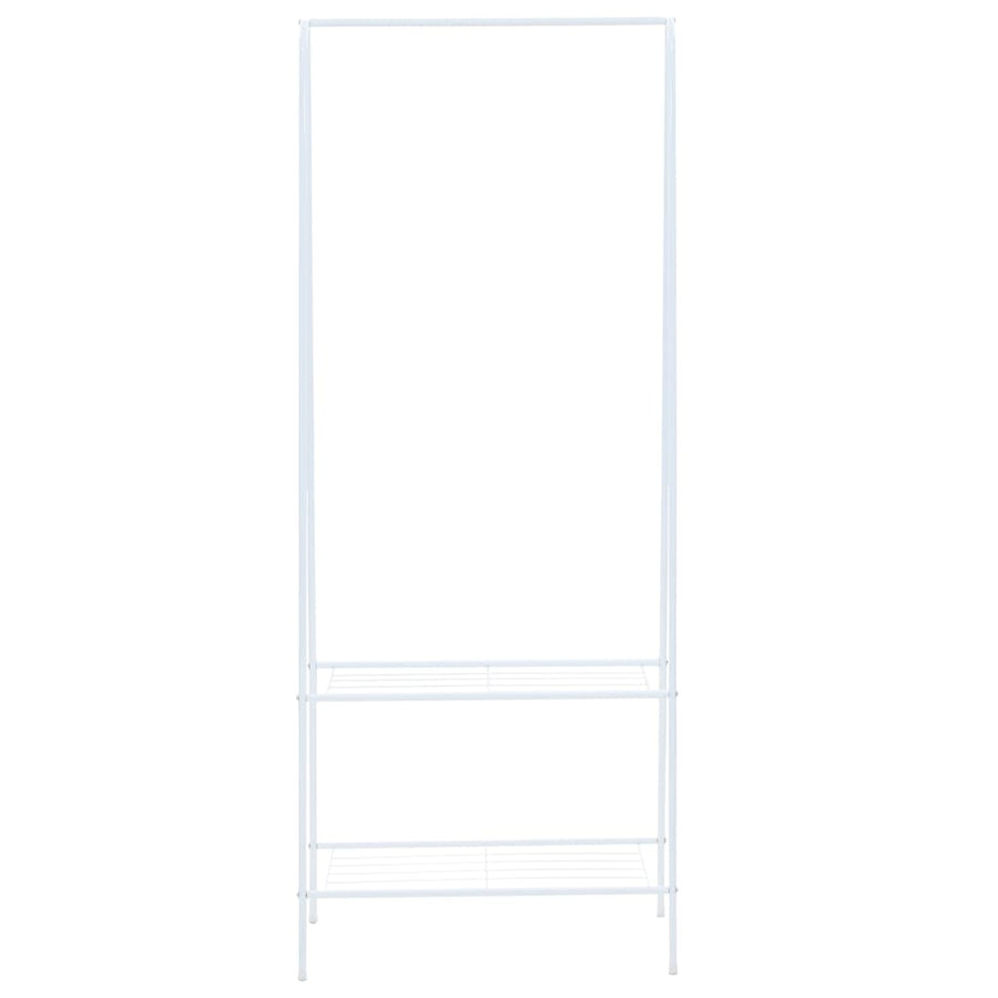 Kledingrek 59x35x150 cm wit Wit