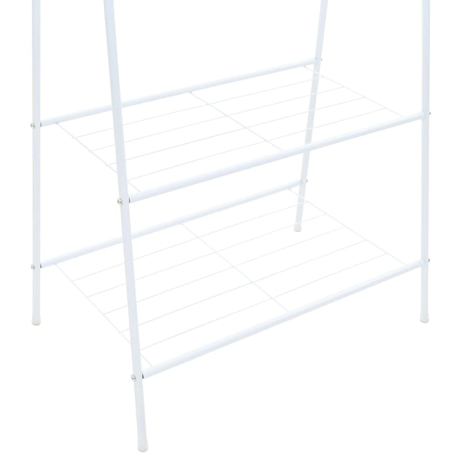 Kledingrek 59x35x150 cm wit Wit