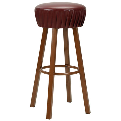 Barstoelen 2 st kunstleer bruin