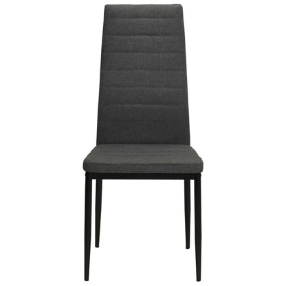 Eetkamerstoelen Stof 2 Donkergrijs