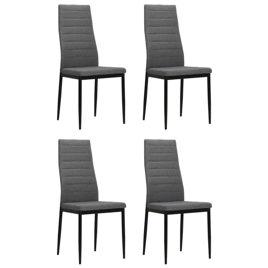 Eetkamerstoelen Stof 4 Lichtgrijs