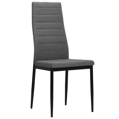 Eetkamerstoelen Stof 4 Lichtgrijs