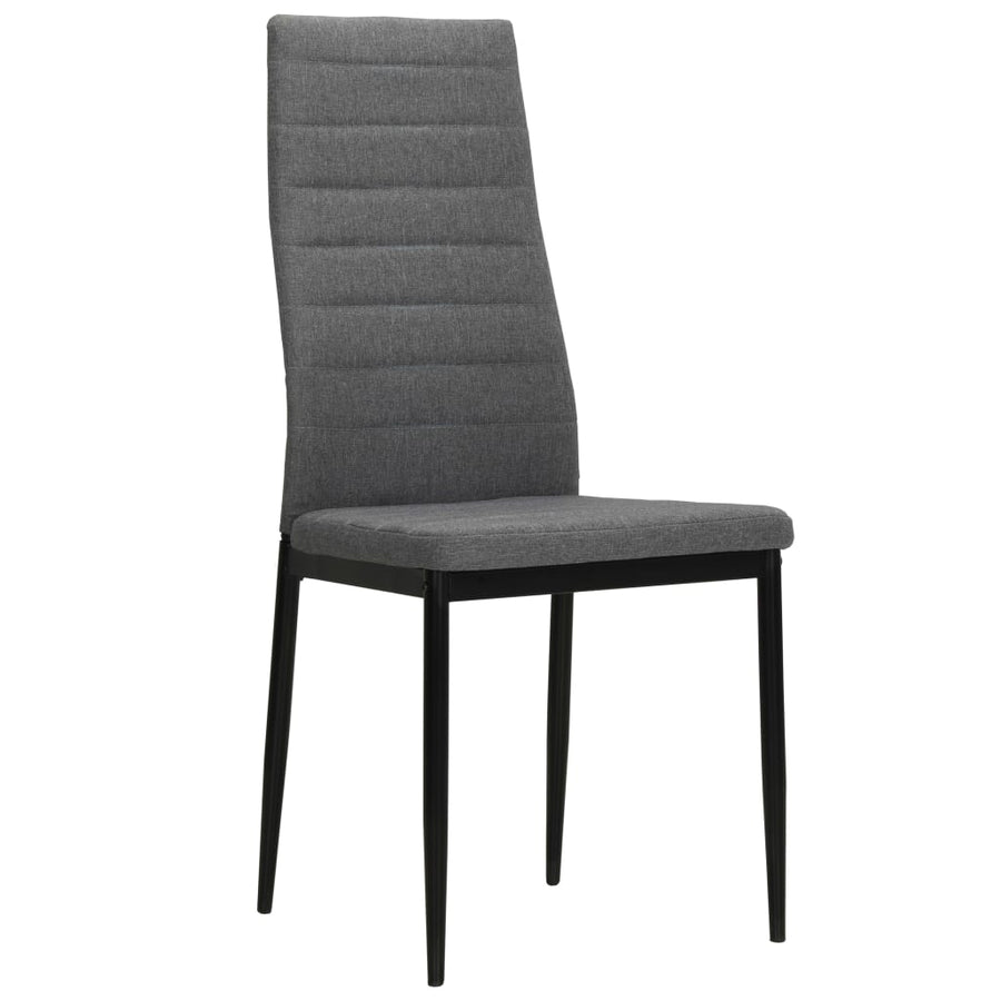 Eetkamerstoelen Stof 4 Lichtgrijs