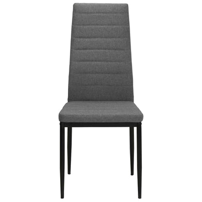 Eetkamerstoelen Stof 4 Lichtgrijs