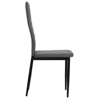 Eetkamerstoelen Stof 4 Lichtgrijs