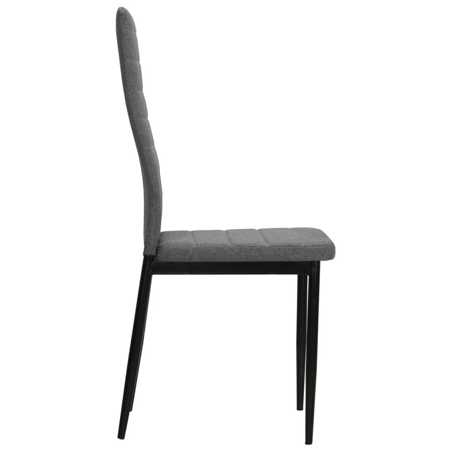 Eetkamerstoelen Stof 4 Lichtgrijs