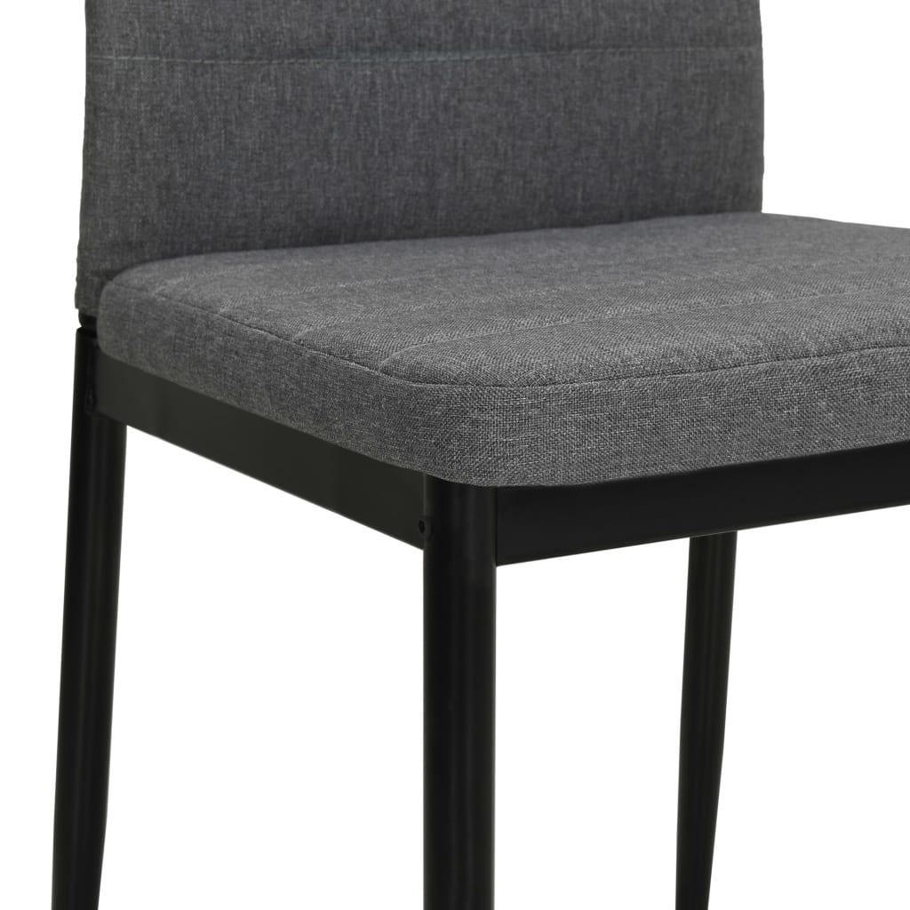 Eetkamerstoelen Stof 4 Lichtgrijs