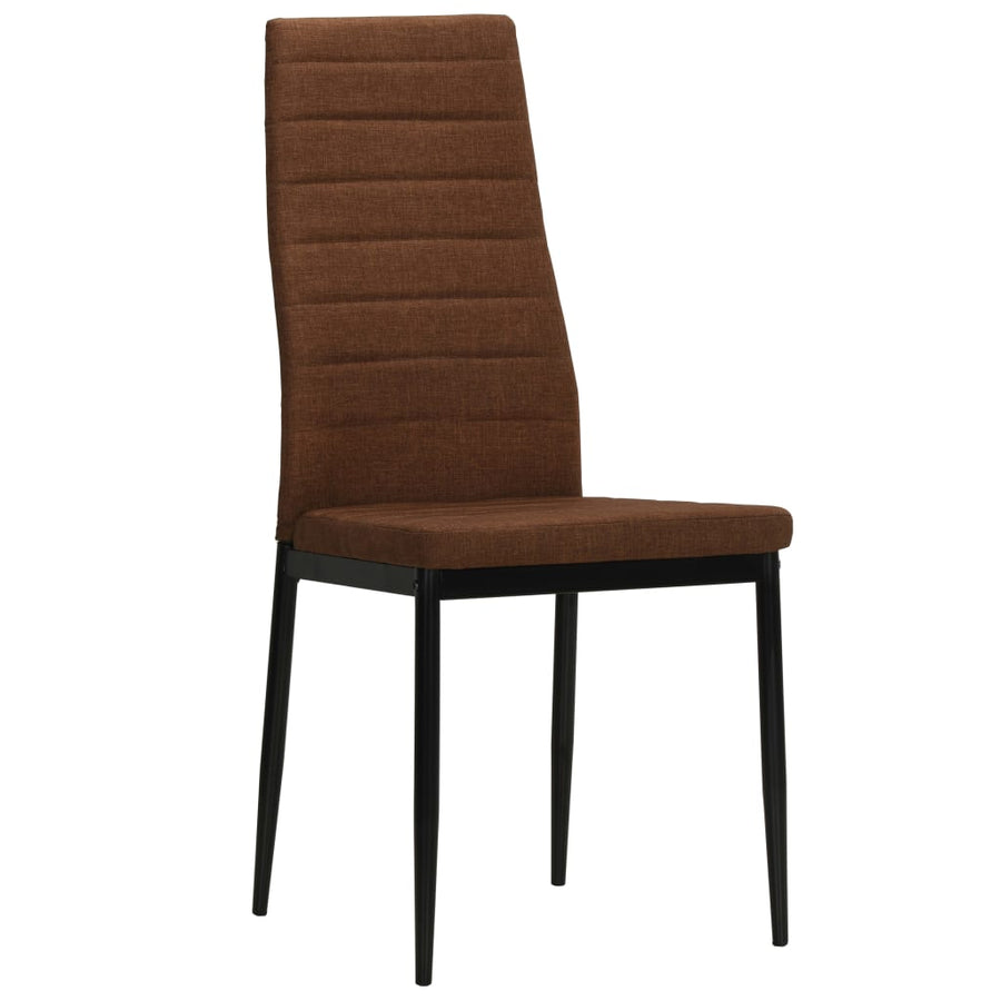 Eetkamerstoelen Stof 2 Bruin