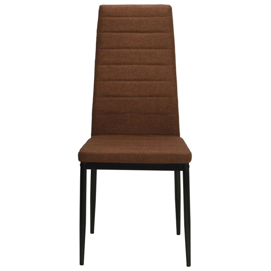 Eetkamerstoelen Stof 2 Bruin
