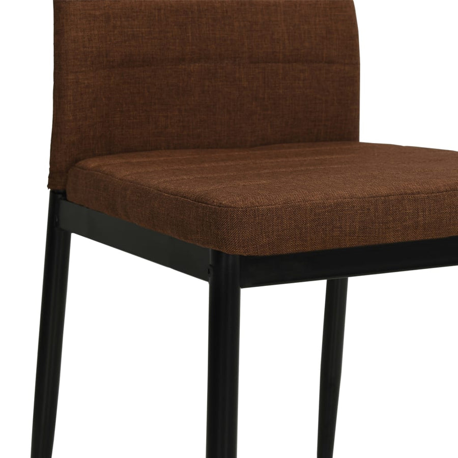 Eetkamerstoelen Stof 2 Bruin