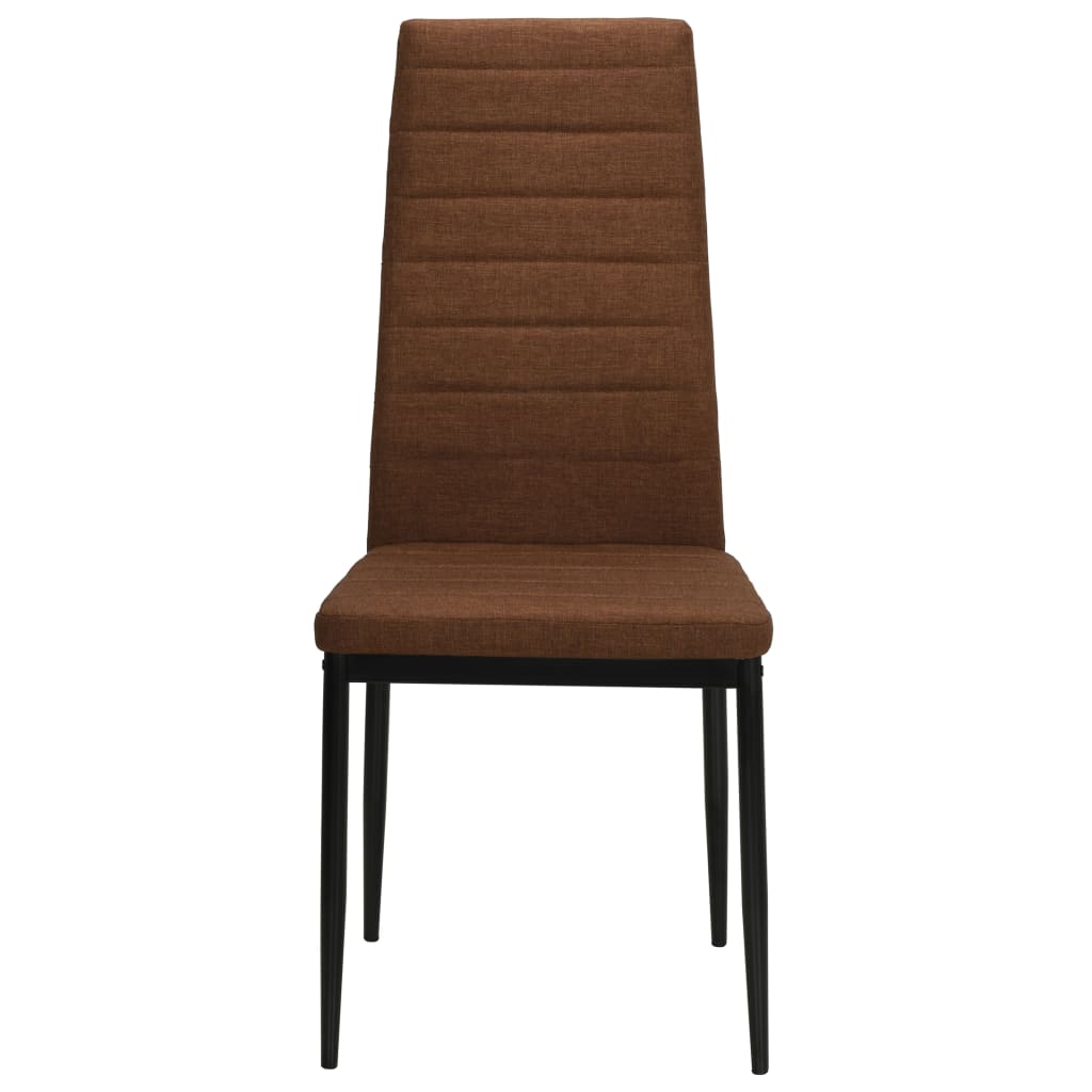 Eetkamerstoelen Stof 4 Bruin