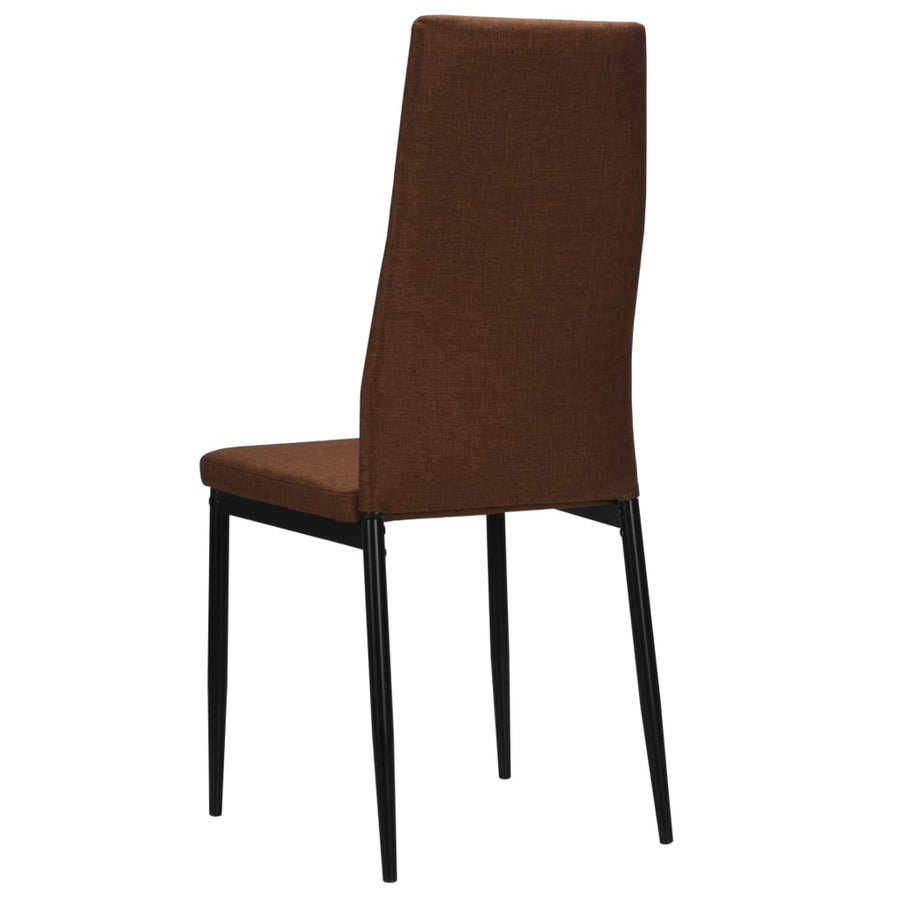 Eetkamerstoelen Stof 4 Bruin