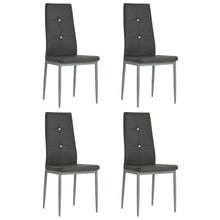 Eetkamerstoelen Kunstleer 4 Grijs