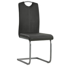 Eetkamerstoelen Kunstleer 4 Grijs