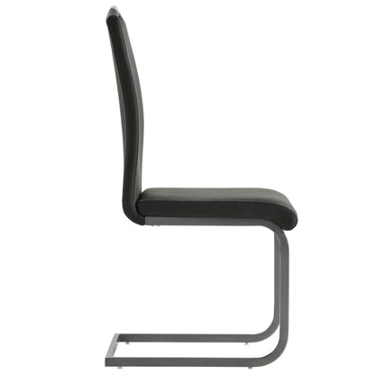 Eetkamerstoelen Kunstleer 4 Grijs