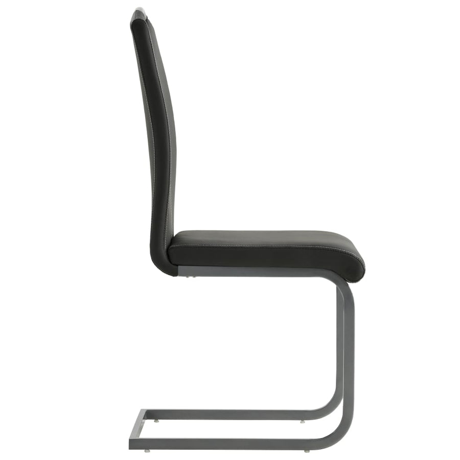 Eetkamerstoelen Kunstleer 4 Grijs