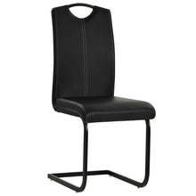 Eetkamerstoelen Kunstleer 4 Zwart
