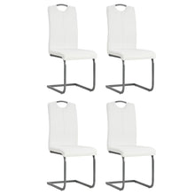 Eetkamerstoelen Kunstleer 4 Wit