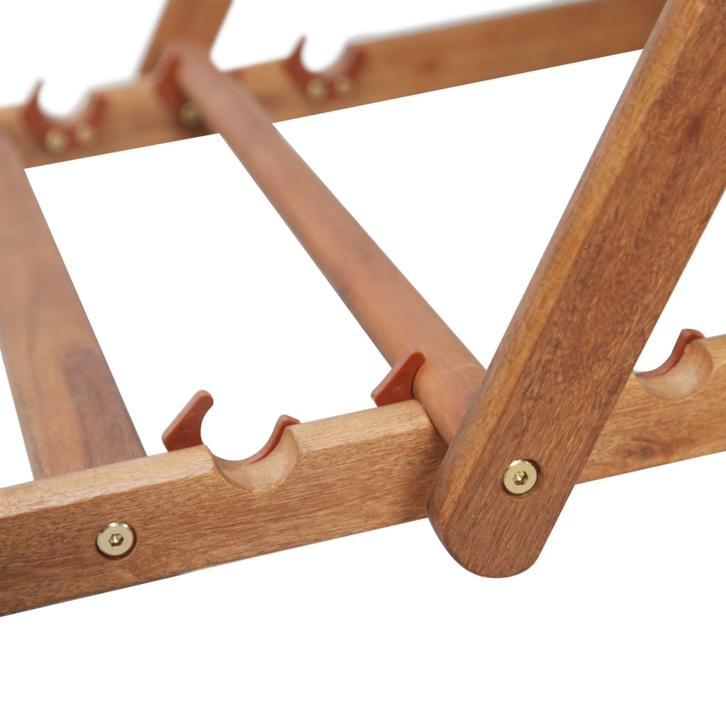 Strandstoel Inklapbaar Stof En Houten Frame Rood