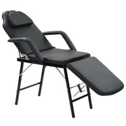 Behandelstoel 185x78x76 cm kunstleer zwart