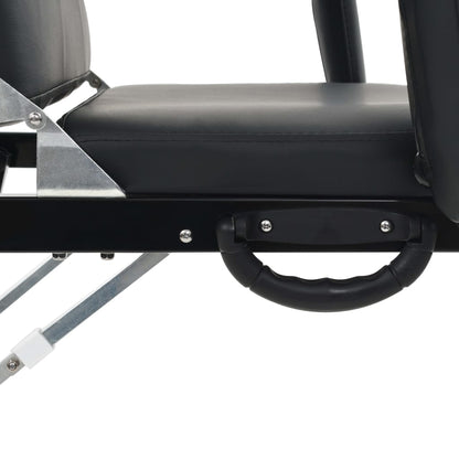 Behandelingsstoel Voor Gezicht 185X78X76 Cm Kunstleer Zwart