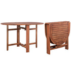 Tuintafel 120x70x74 cm massief acaciahout inklapbaar