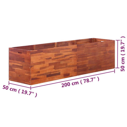 Plantenbak Verhoogd Acaciahout 200 x 50 x 50 cm