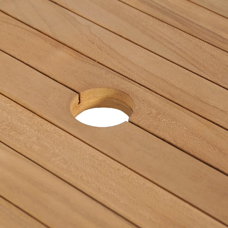 Badkamer Wastafelkast Met Rivierstenen Wastafel Teakhout 74 cm