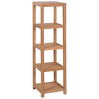 Badkamer opbergrek 42x42x165 cm massief teakhout