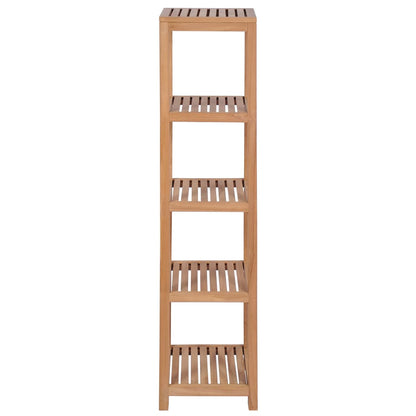 Badkamer Opbergrek 4-Laags 42X42X165 Cm Massief Teakhout