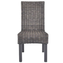 Eetkamerstoelen Kubu Rattan En Mangohout 2 Bruin