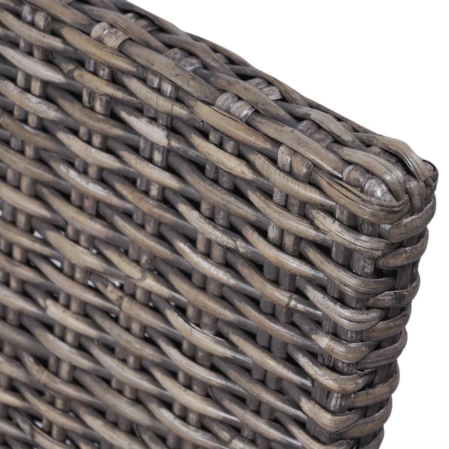 Eetkamerstoelen Kubu Rattan En Mangohout 2 Bruin